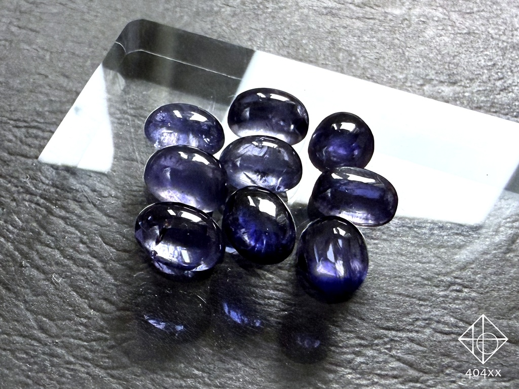 〈幻装〉首飾り/耳飾り アイオライト