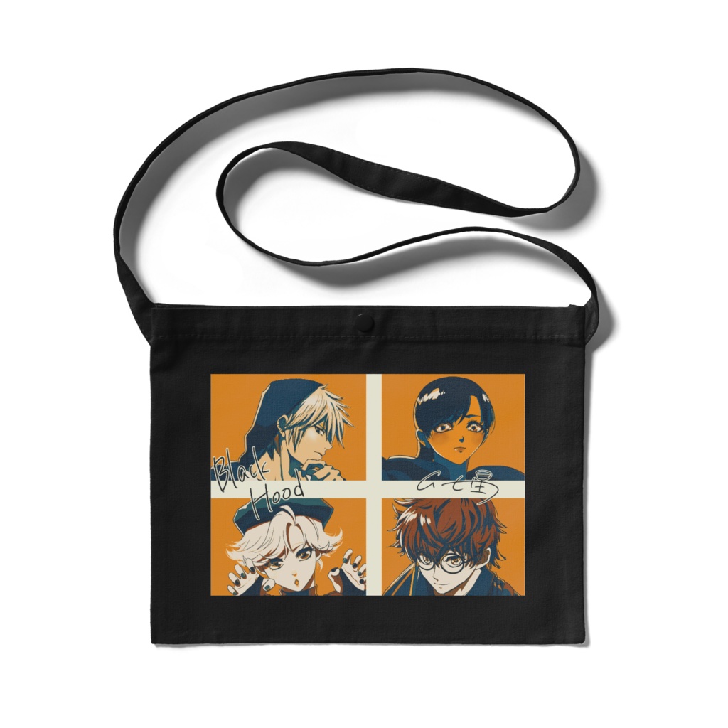 BlackHood キャラクタープリント サコッシュ