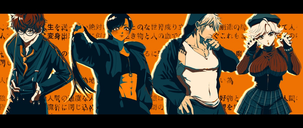 BlackHood キャラクタープリント マスキングテープ