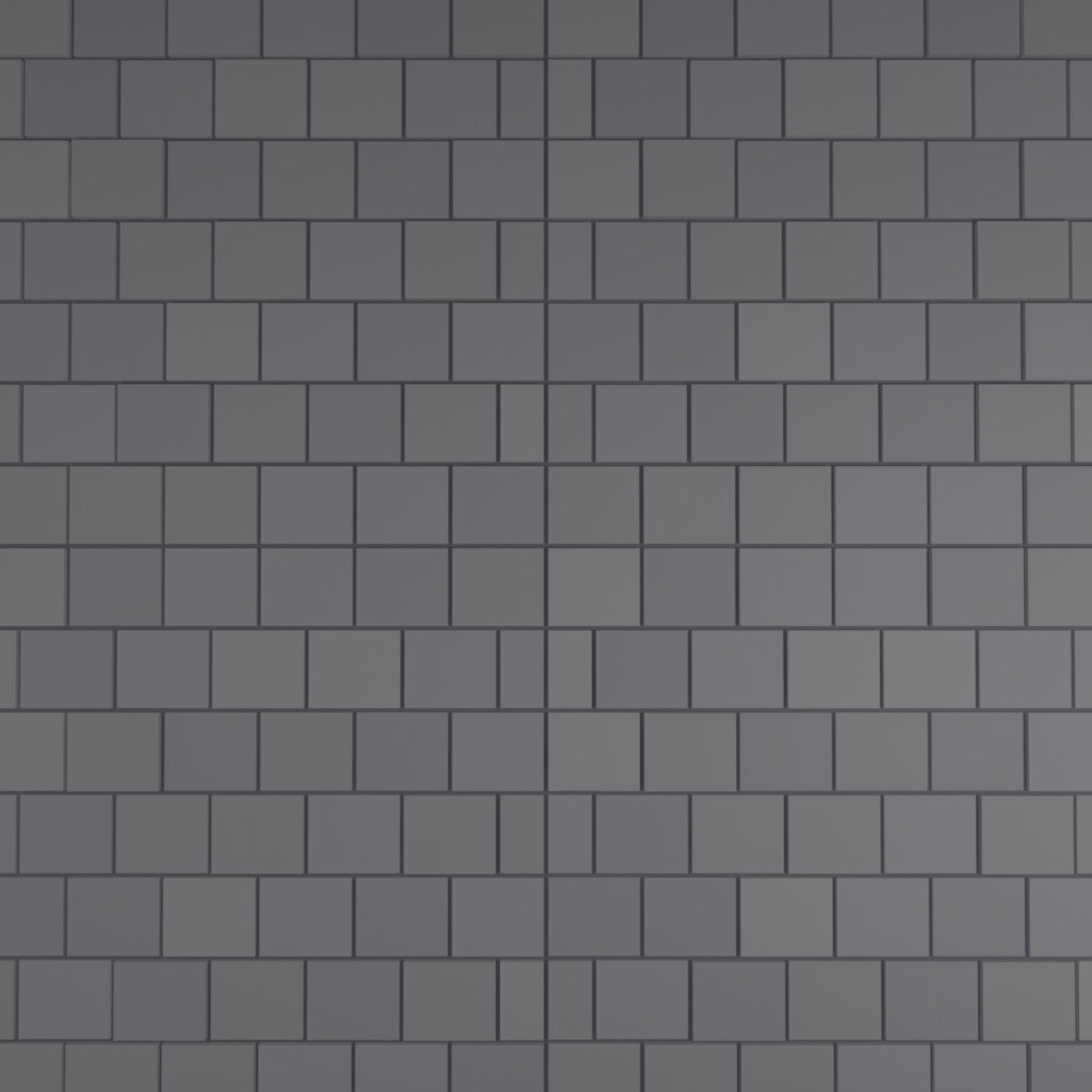 和風ローポリ石畳タイル3Dモデル|Low Poly Stone Pavement - Seamless Japanese Tile