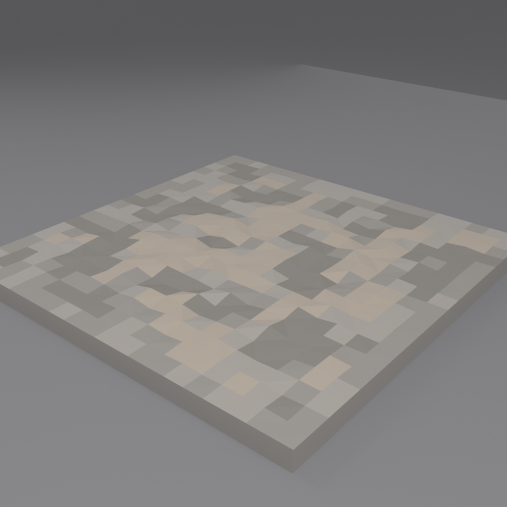 和風ローポリ 玉砂利 3Dモデル（無料）｜Low Poly Gravel Stones - Japanese Zen Ground Tile