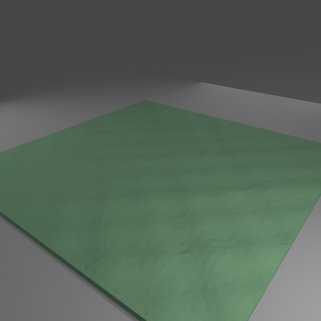 和風ローポリ 苔の地面 3Dモデル(無料)|Low Poly Moss Ground - Japanese Zen Tile