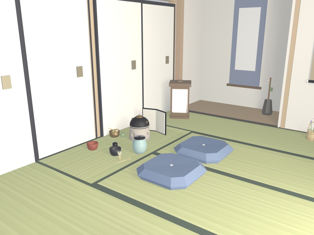 【まとめ買い】和室+茶室 24点セット|VRChat向け 畳・襖・障子・床の間+茶道具ひと揃い ローポリ和風