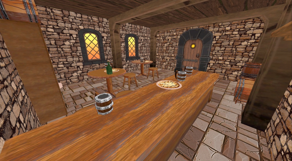 Free_DL_アニメ風ローポリ_ファンタジー酒場