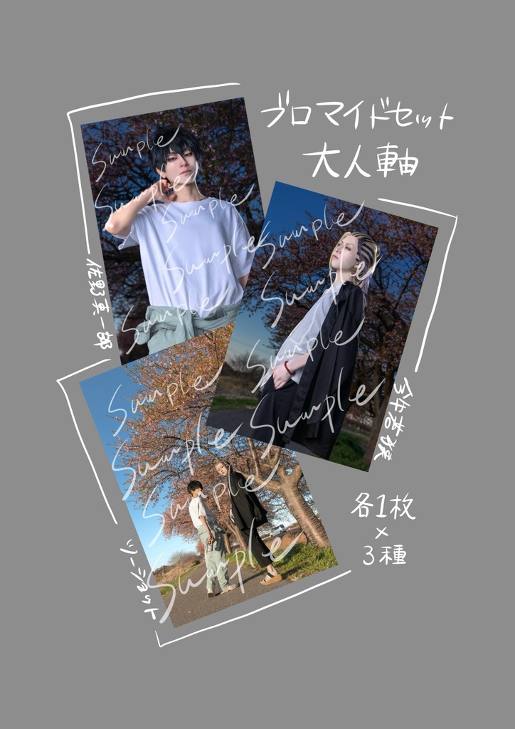 真一郎＋若狭 コスプレブロマイド 大人軸