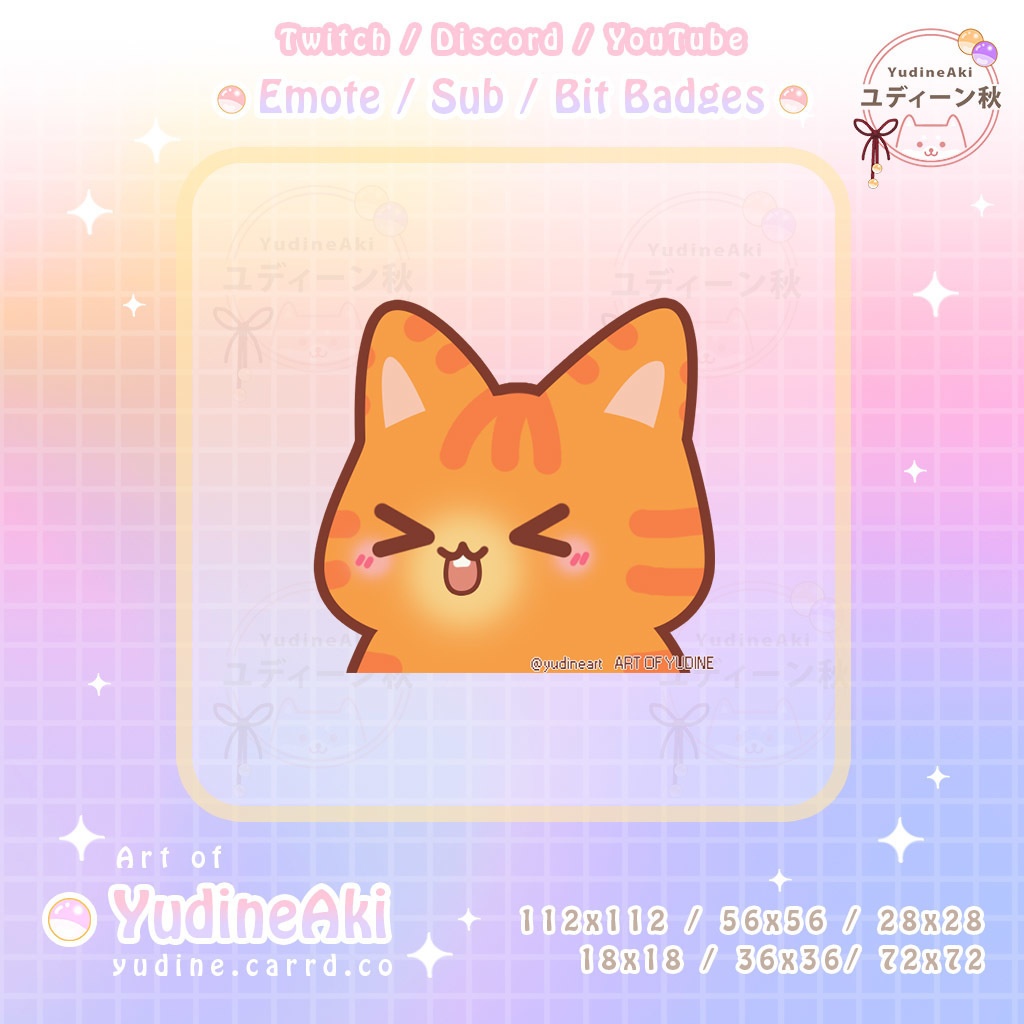 オレンジ色の猫の絵文字