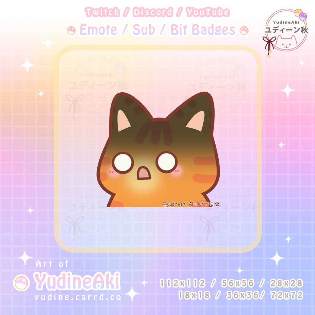 オレンジ色の猫の絵文字