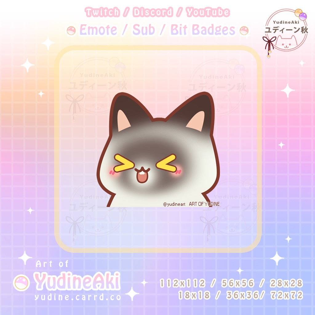 スノーシュー猫の絵文字