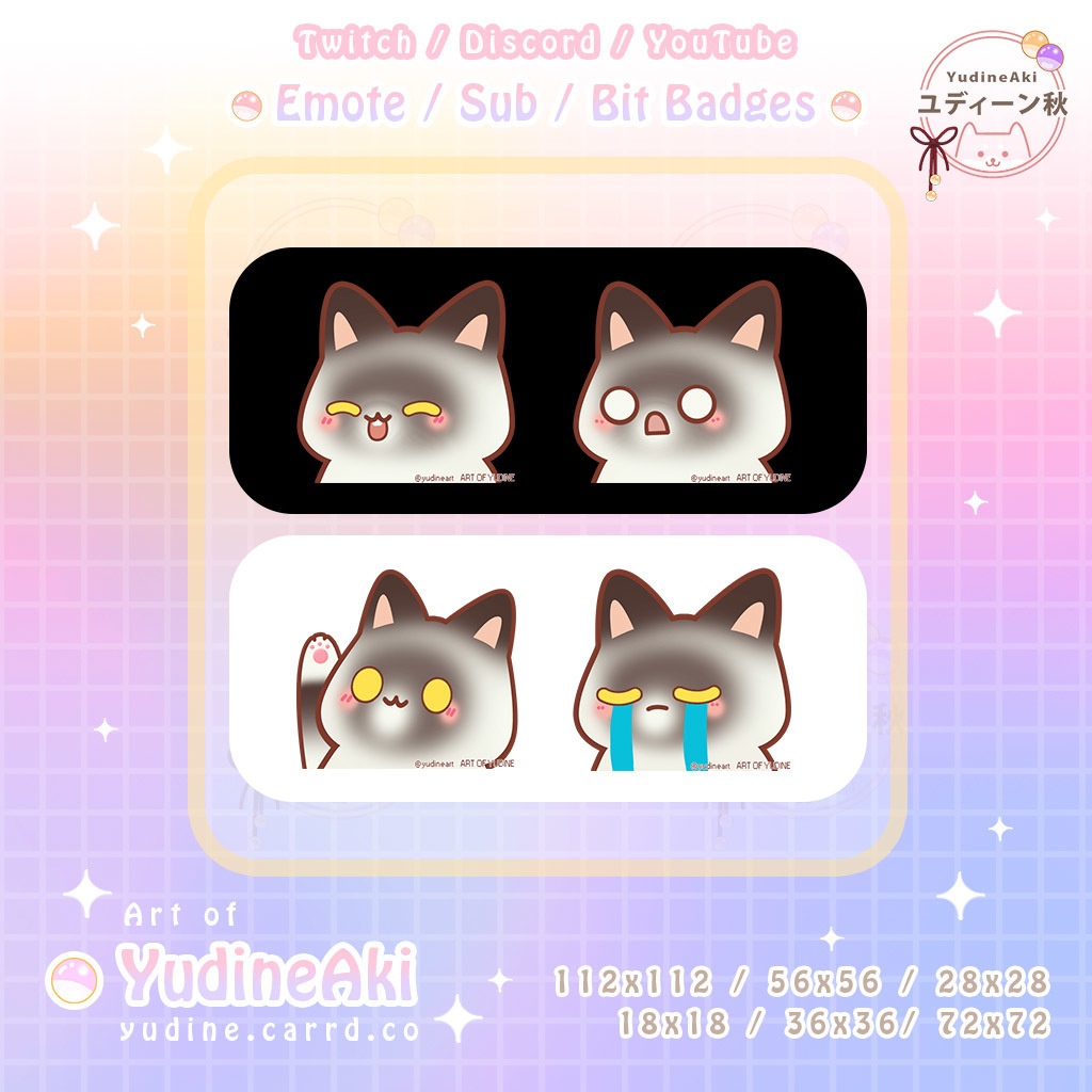 スノーシュー猫の絵文字