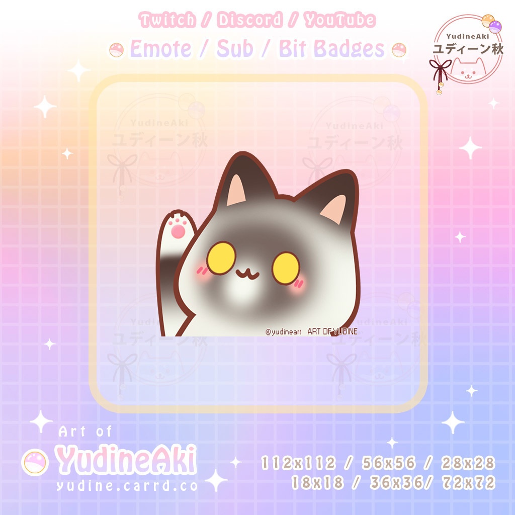 スノーシュー猫の絵文字