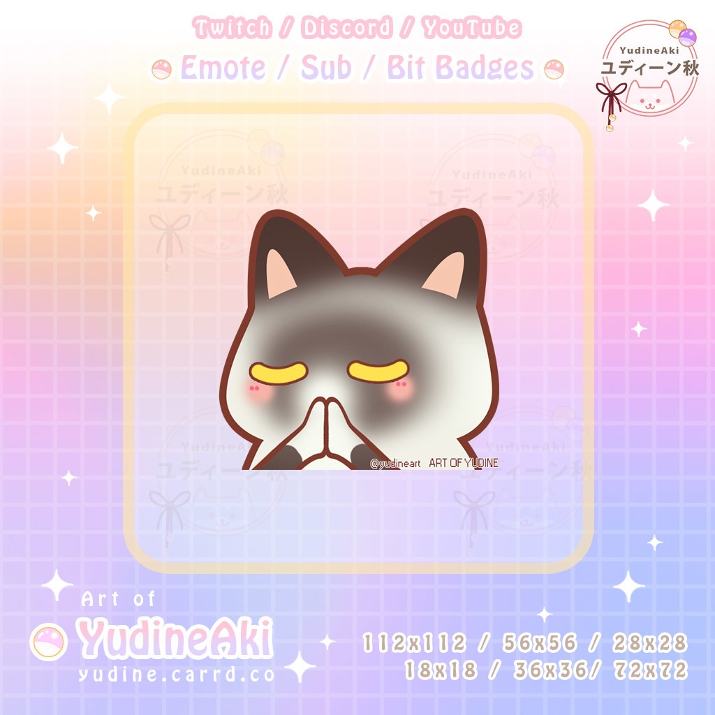 スノーシュー猫の絵文字