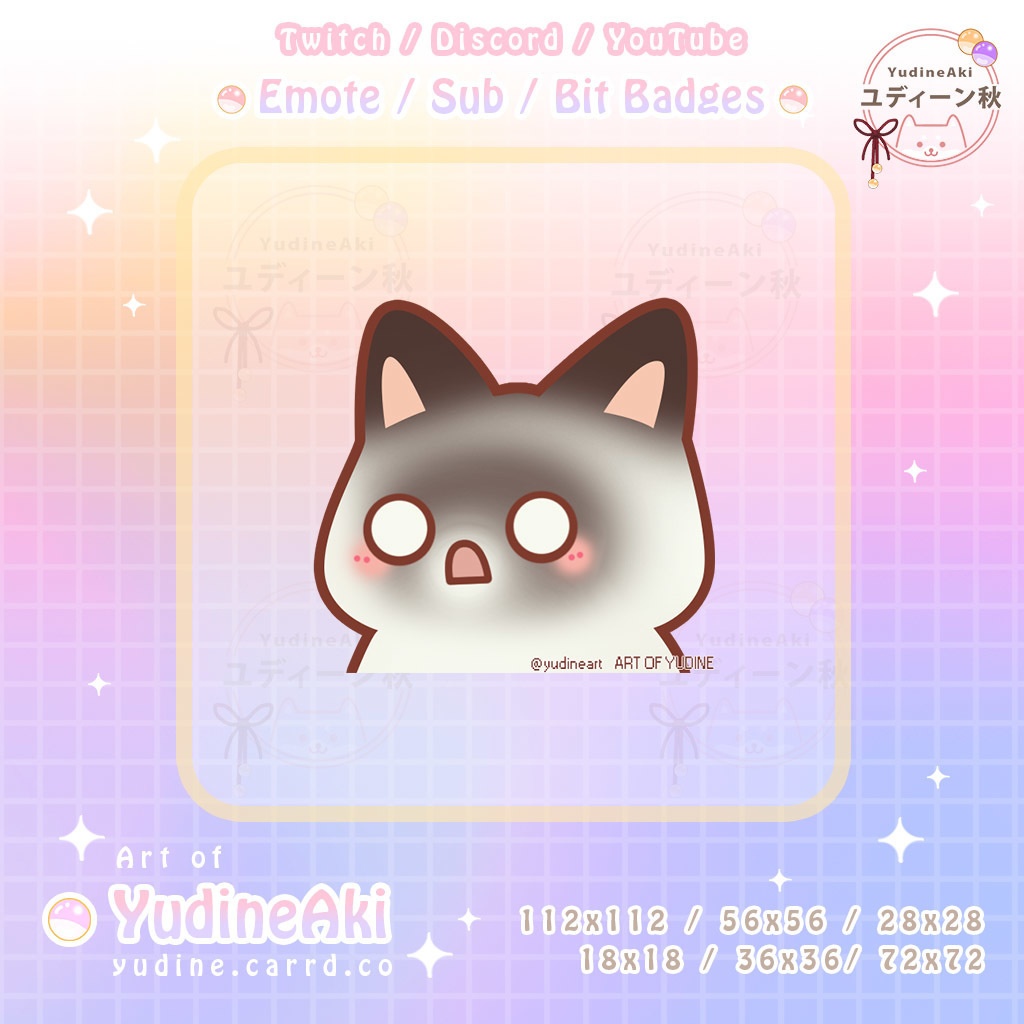 スノーシュー猫の絵文字