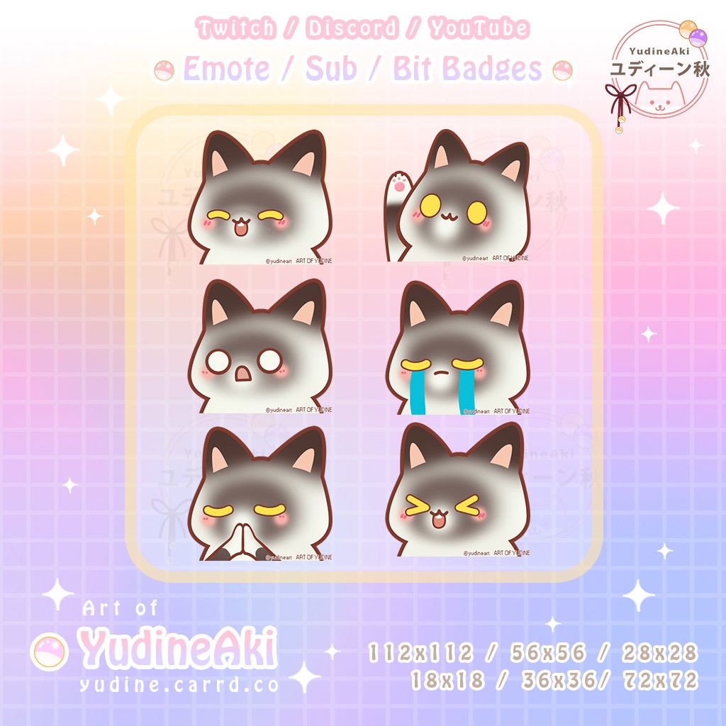 スノーシュー猫の絵文字