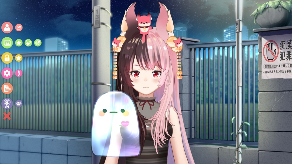 【live2dモデル】幽霊ちゃん (VtubeStudio対応) Live2D model