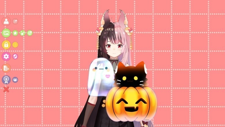 【live2dモデル】かぼちゃの猫 (VtubeStudio対応) Live2D model