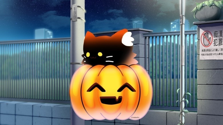 【live2dモデル】かぼちゃの猫 (VtubeStudio対応) Live2D model