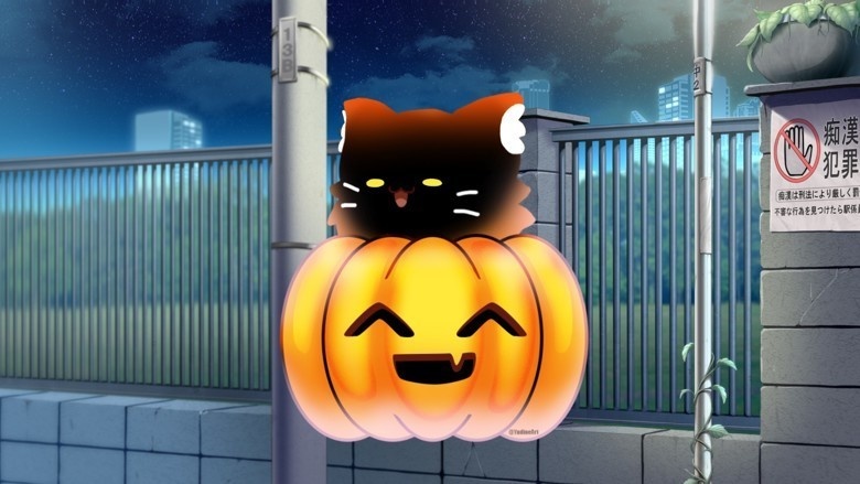 【live2dモデル】かぼちゃの猫 (VtubeStudio対応) Live2D model