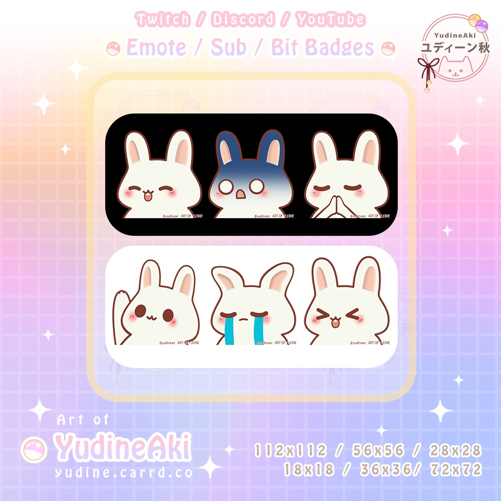 白いウサギの絵文字