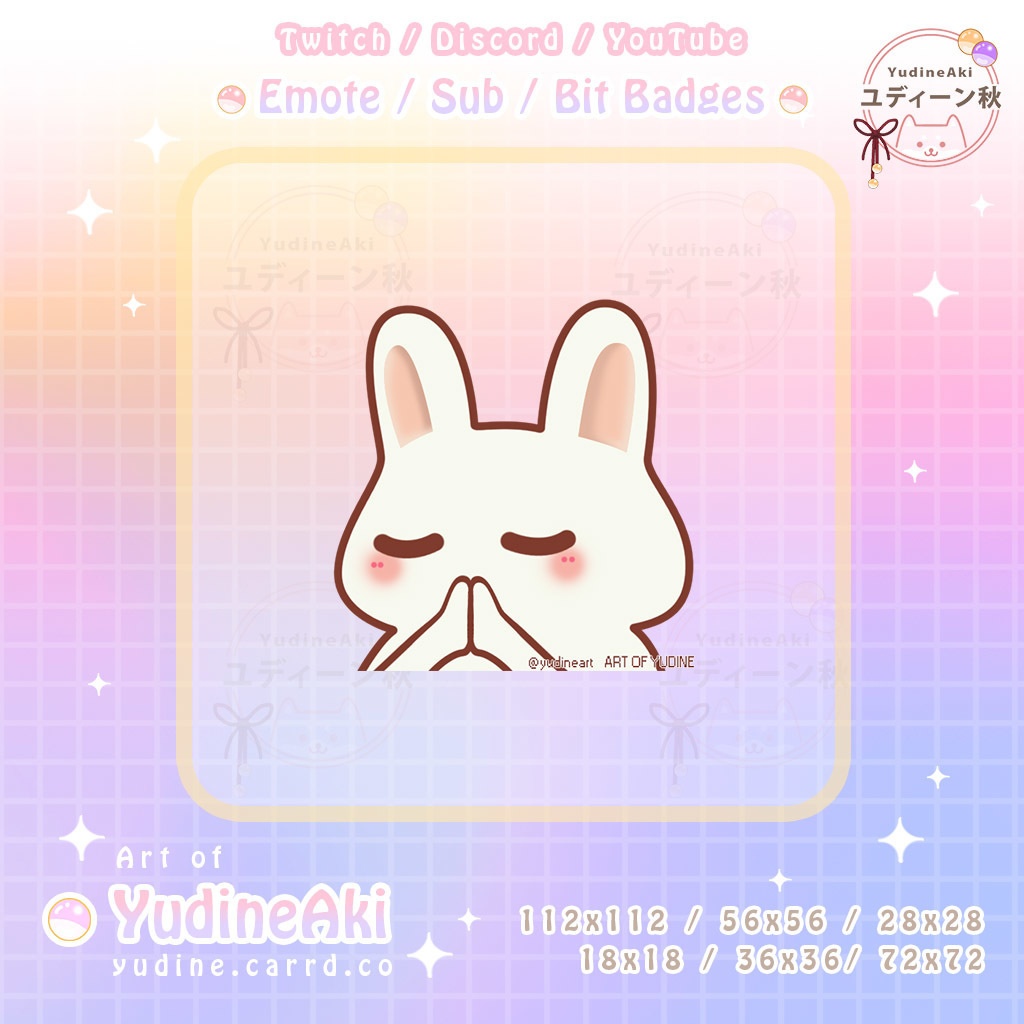 白いウサギの絵文字