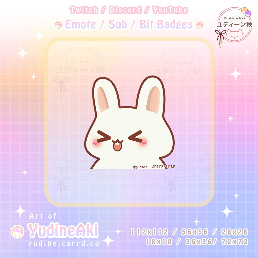 白いウサギの絵文字