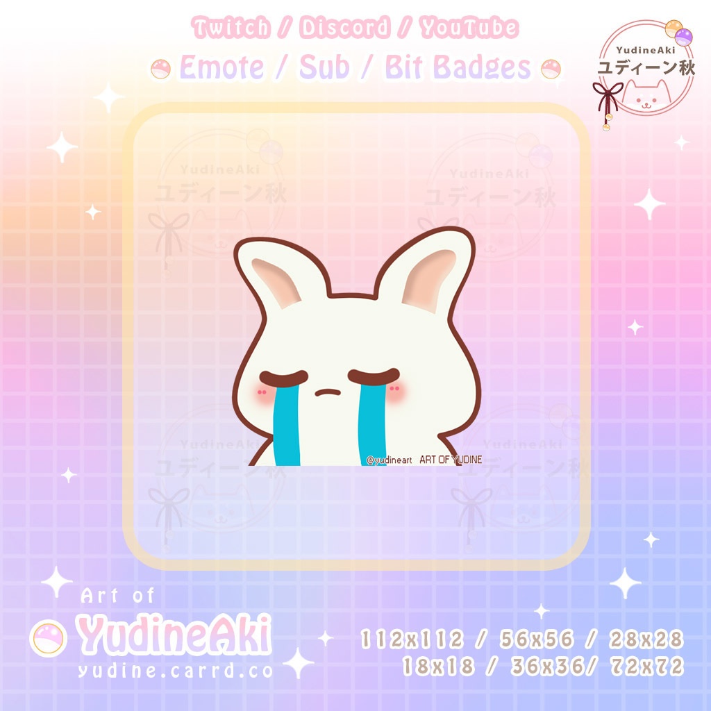 白いウサギの絵文字