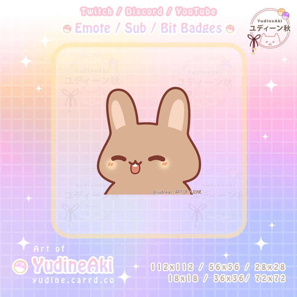 茶色のウサギの絵文字