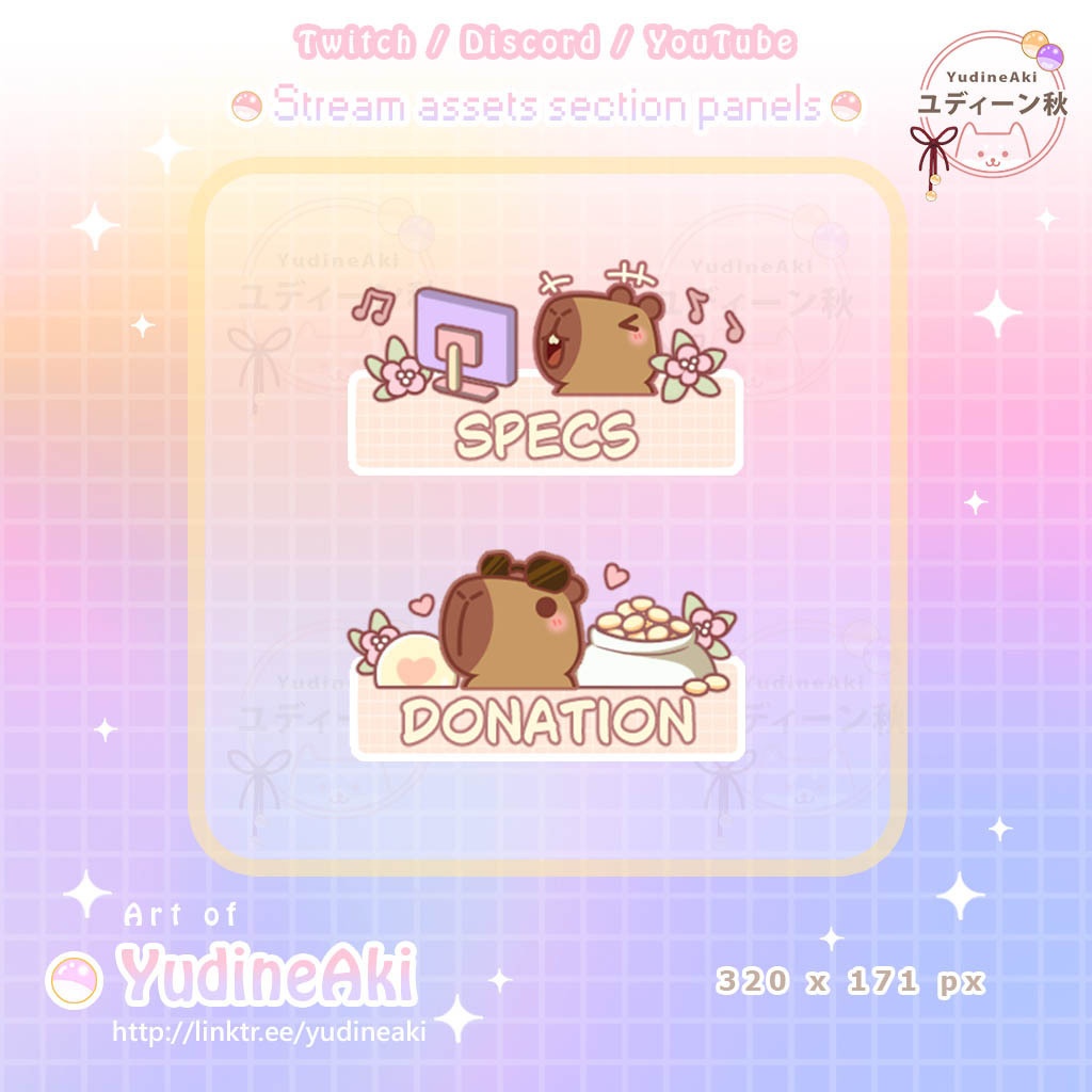 カピバラのヘッダ(18個)