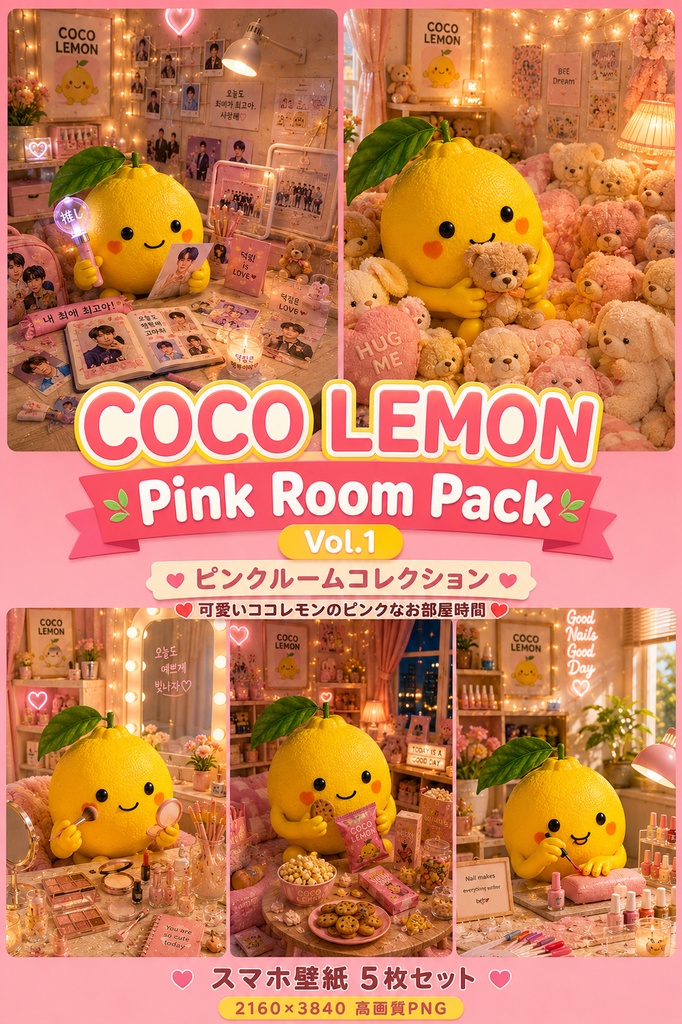 CoCo Lemon Pink Room Pack Vol.1