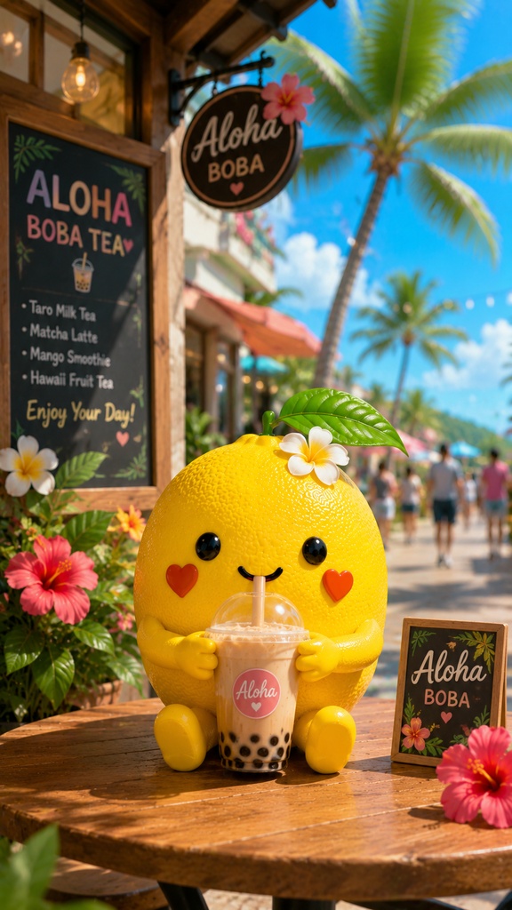 【高画質スマホ壁紙】COCO LEMON Aloha Travel 🍋🌺|癒しのハワイ壁紙5枚セット