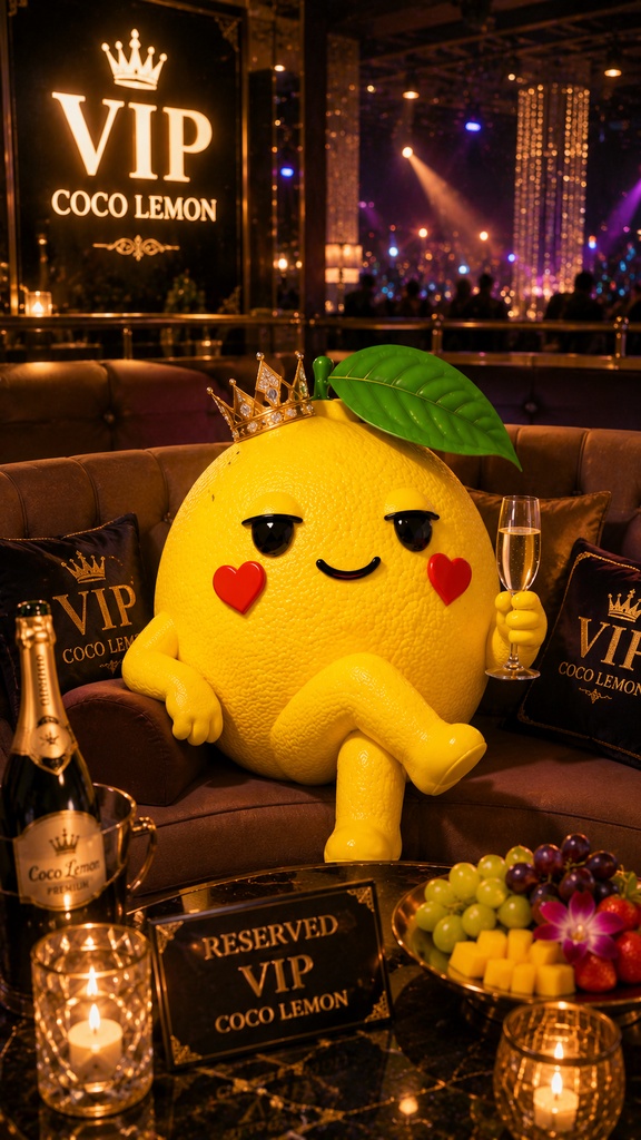 【高画質スマホ壁紙】COCO LEMON Royal Luxury Collection 🍋✨|VIP & Luxury Night 6枚セット