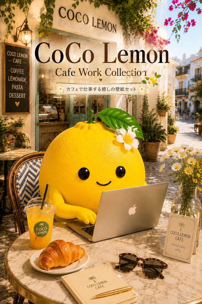 CoCo Lemon Cafe Work Collection ～カフェで仕事する癒しの壁紙セット～