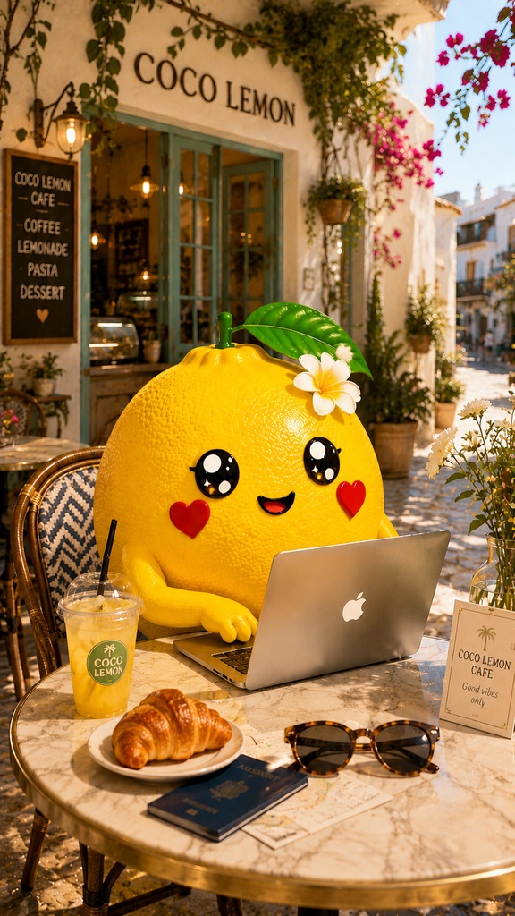 CoCo Lemon Cafe Work Collection ~カフェで仕事する癒しの壁紙セット~