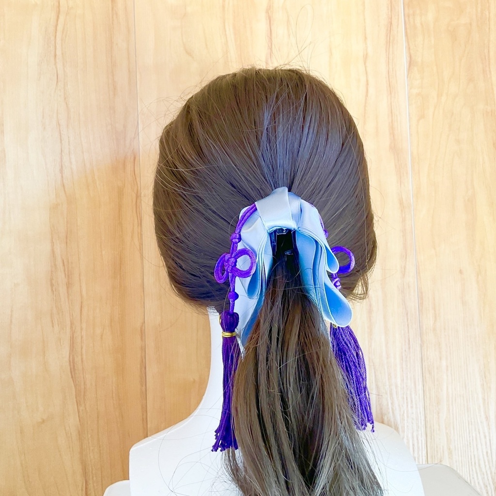 中華風リボンバナナクリップ