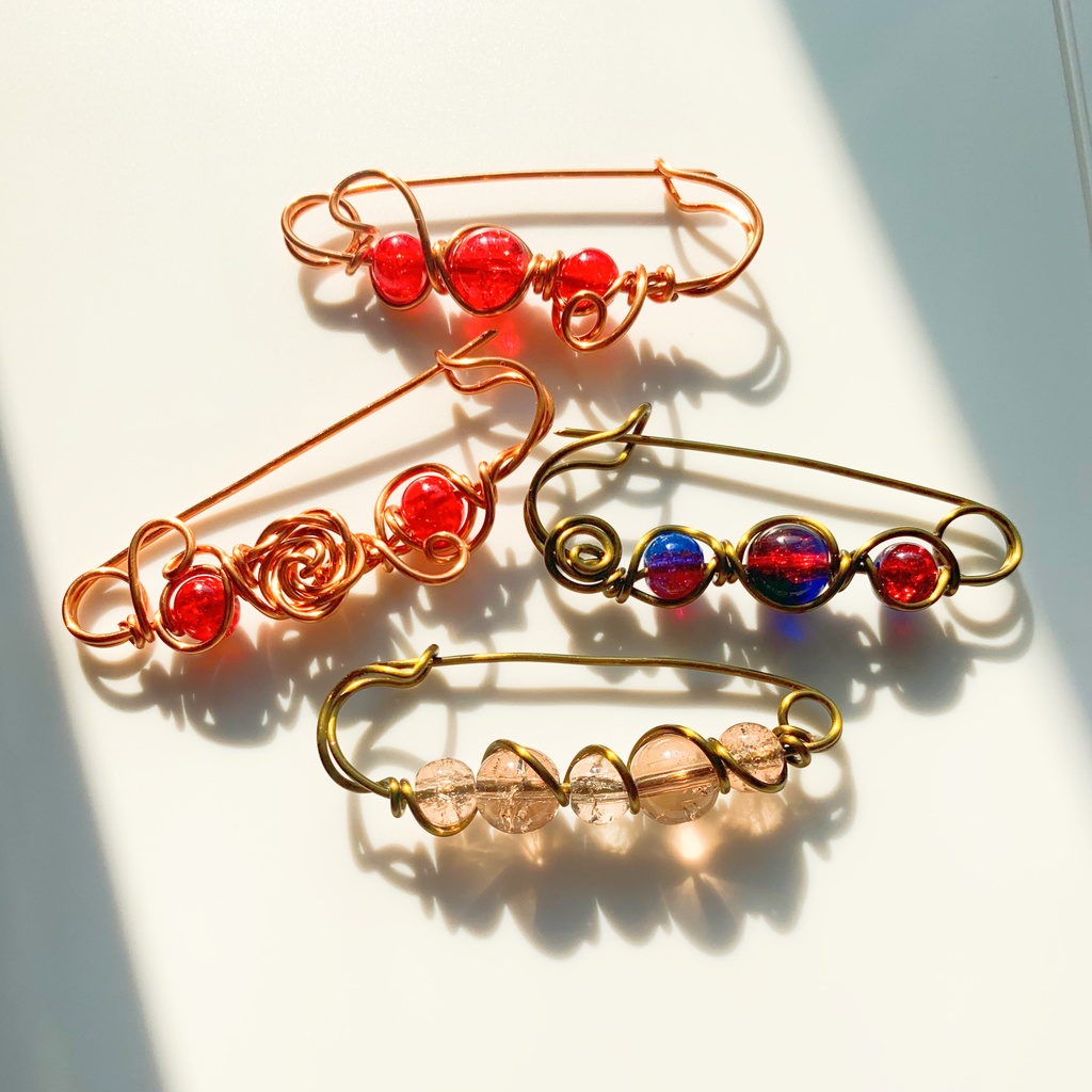 ニットブローチ2個セット