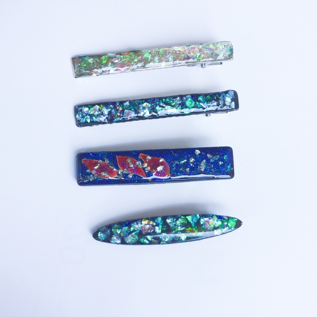 銀河のヘアクリップ