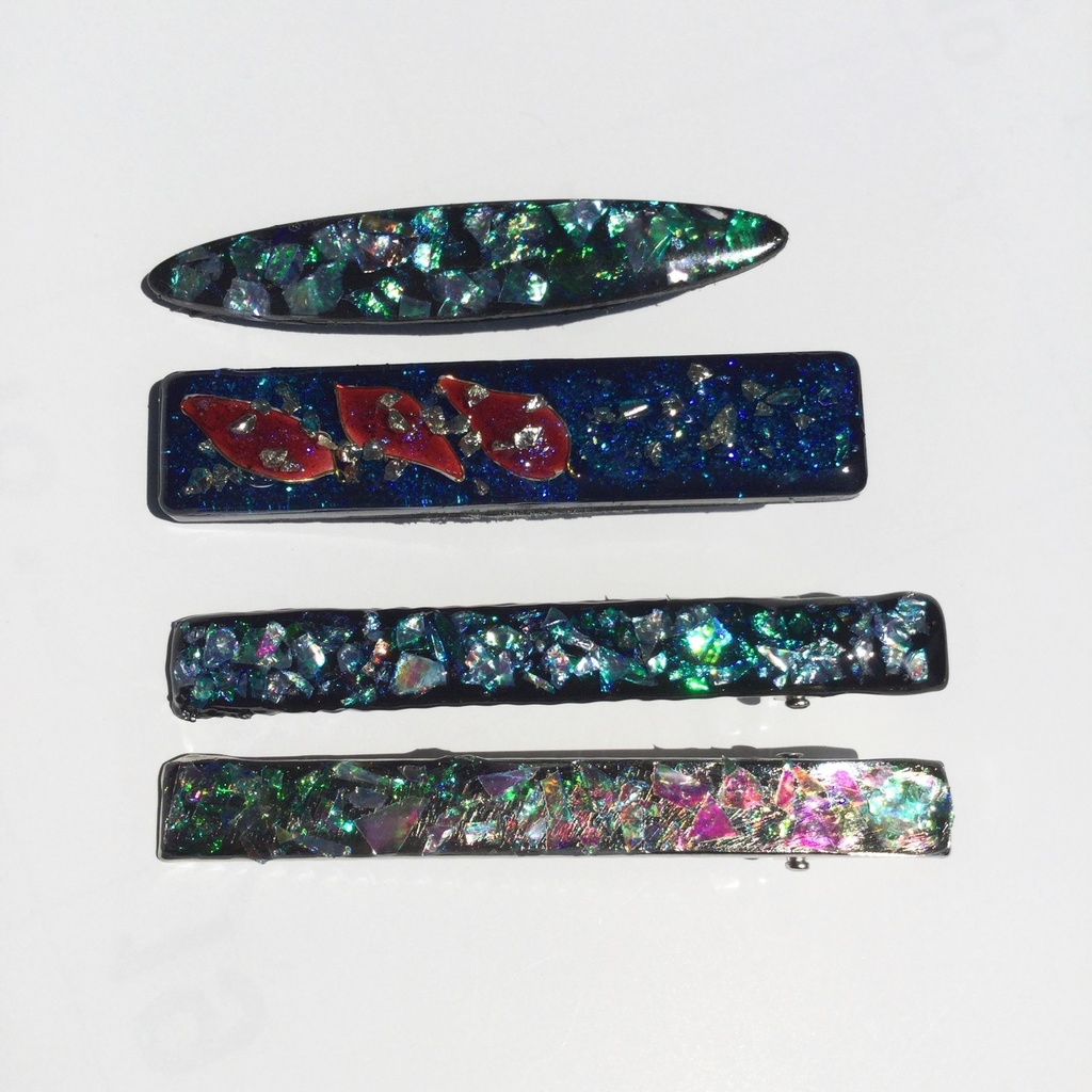 銀河のヘアクリップ