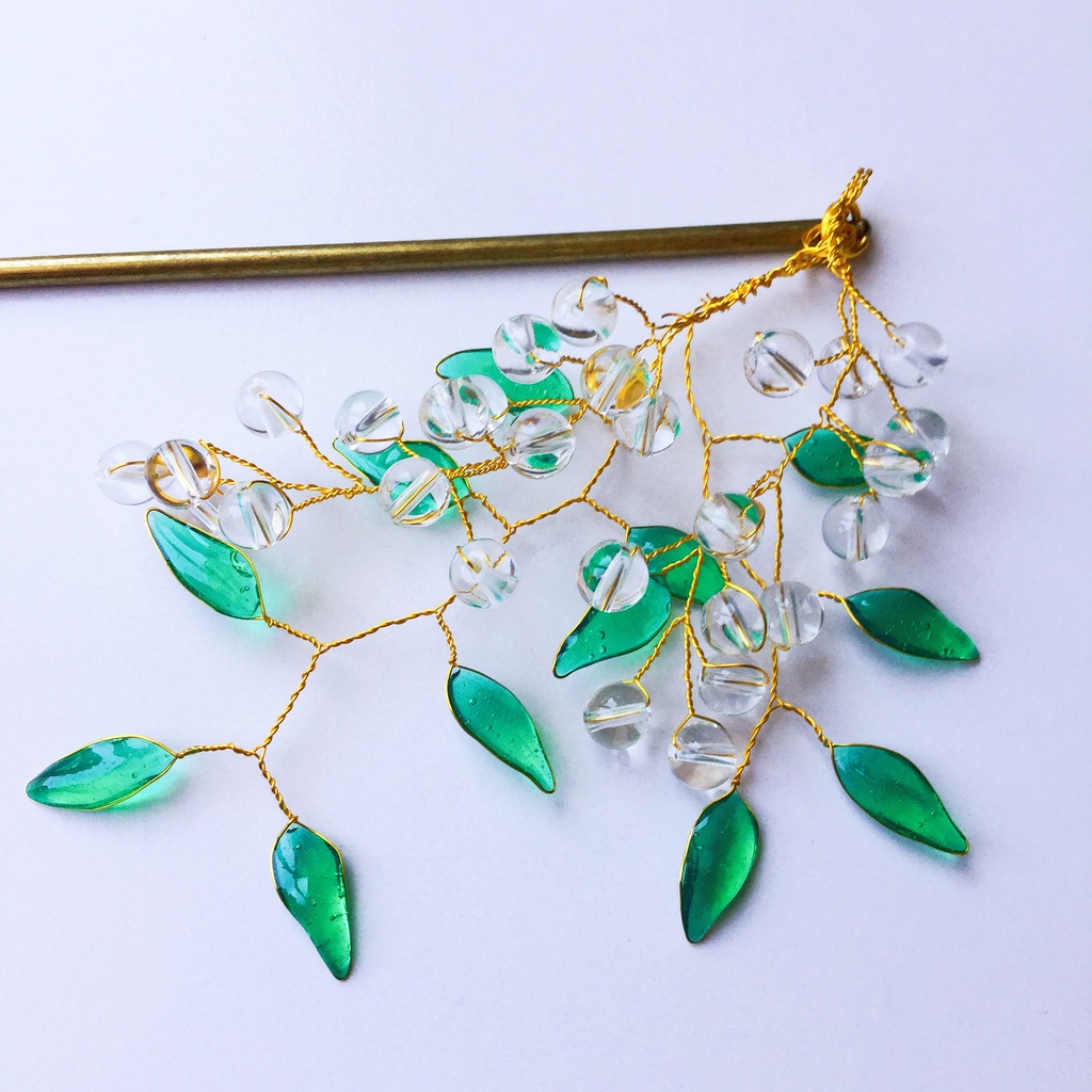 【天然クォーツ】宝玉のかんざし