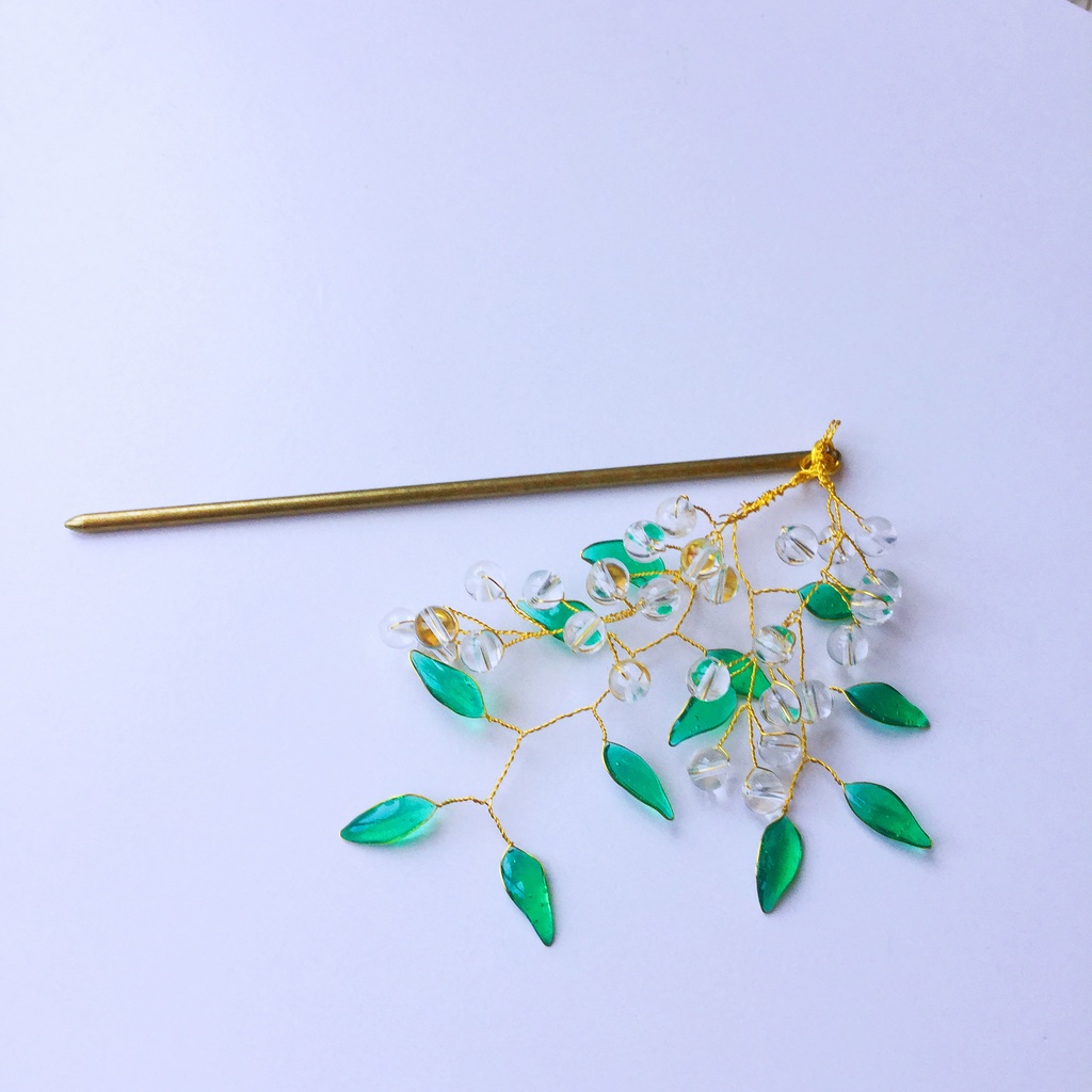 【天然クォーツ】宝玉のかんざし