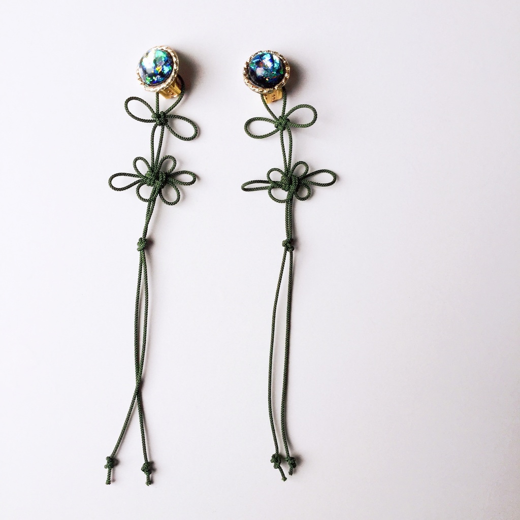 中華風イヤリング