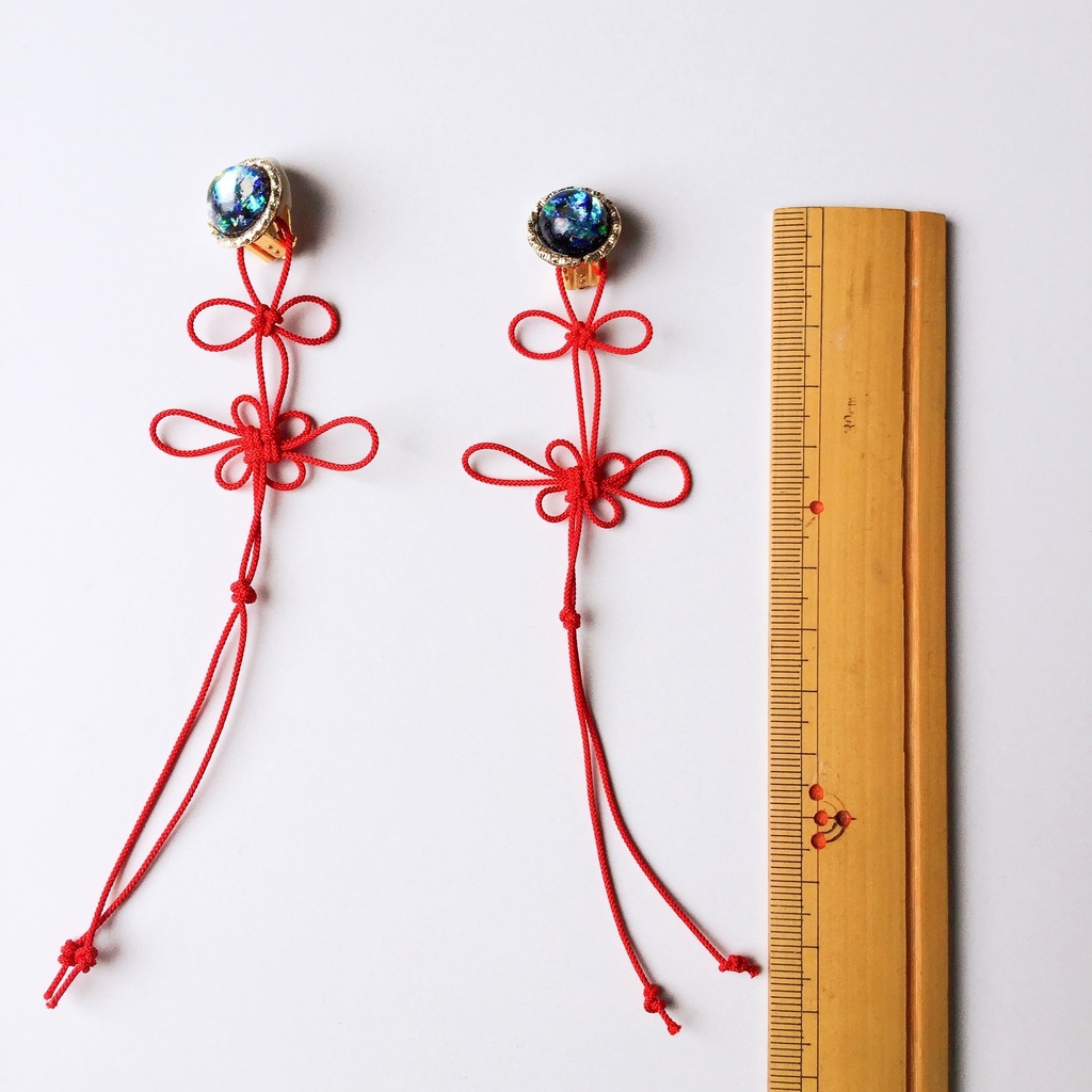 中華風イヤリング