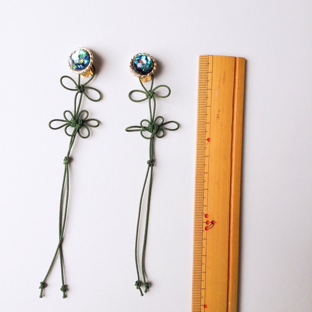 中華風イヤリング