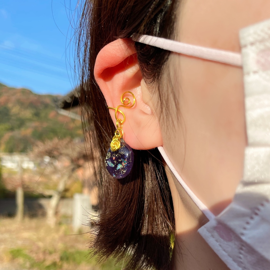 2個セット!片耳用イヤーカフ