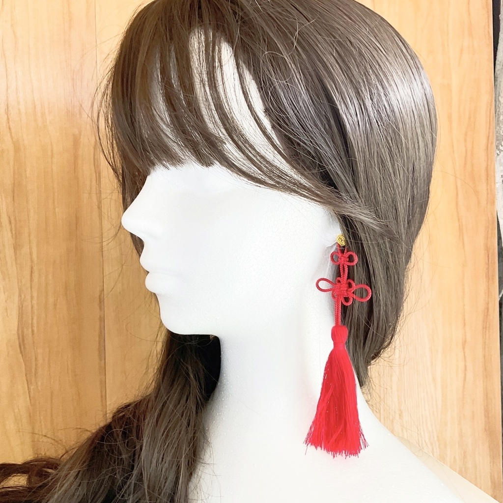 【アレルギー対応】中華風ピアス【(医療用)サージカルステンレス】