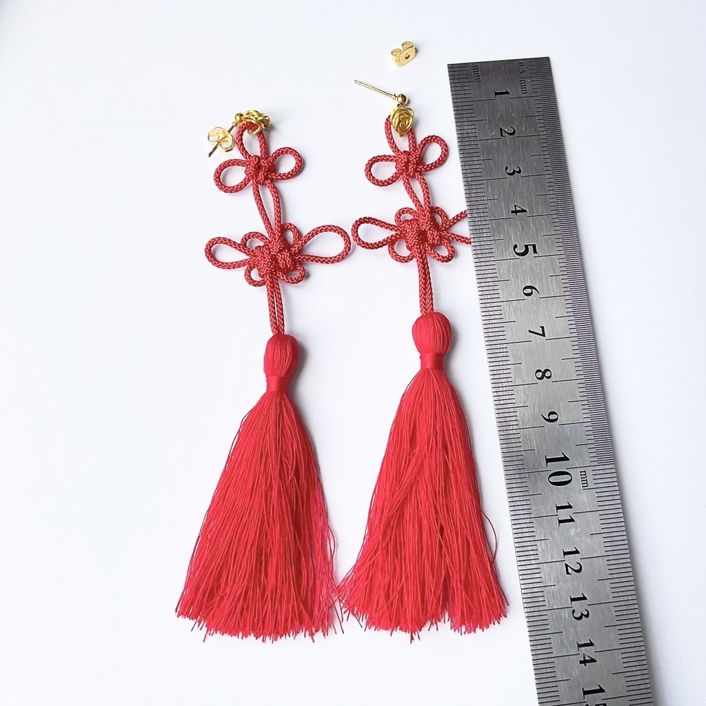 【アレルギー対応】中華風ピアス【(医療用)サージカルステンレス】