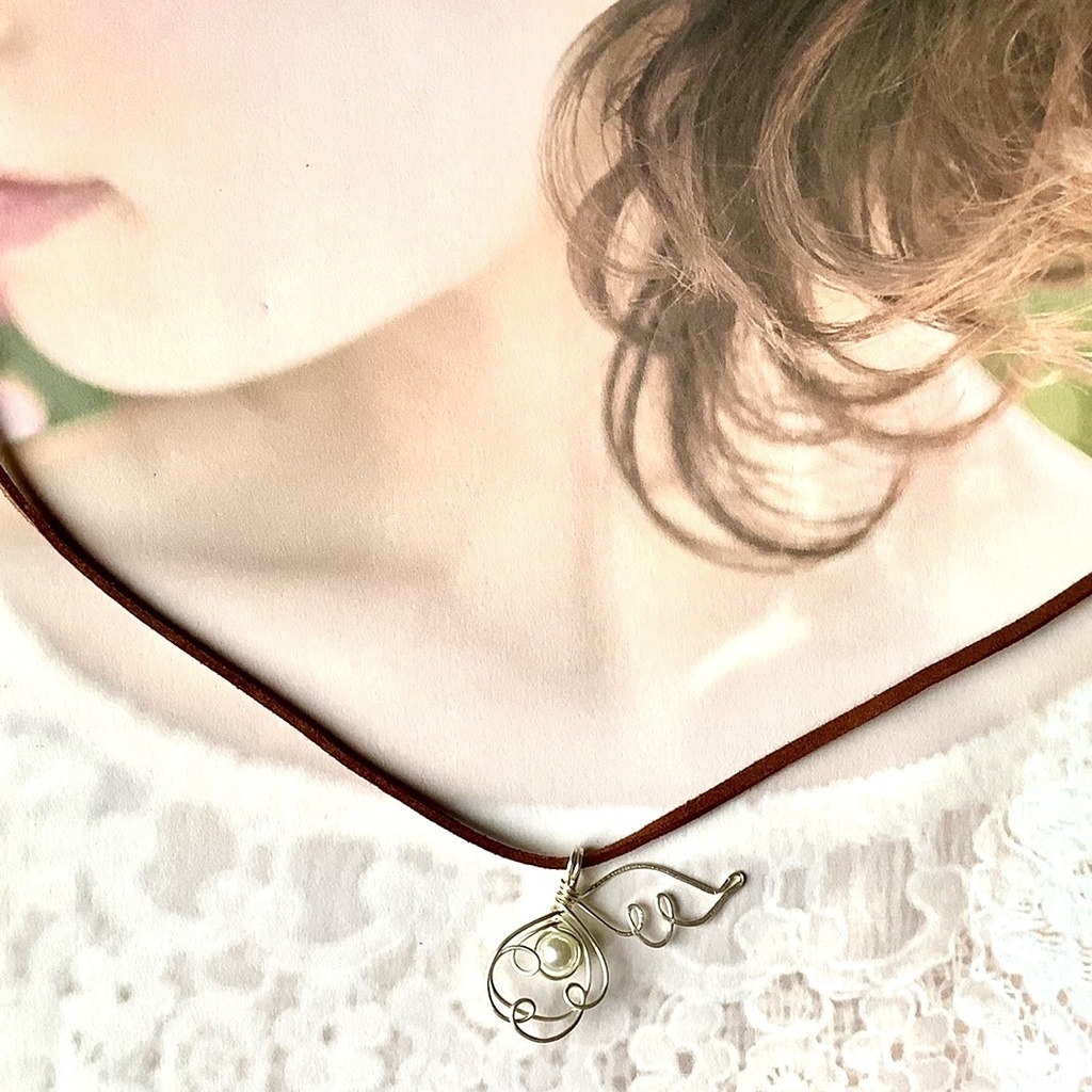 天使の羽根チャーム【ペンダントかストラップ選択可能】