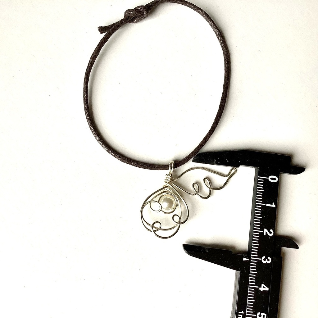 天使の羽根チャーム【ペンダントかストラップ選択可能】