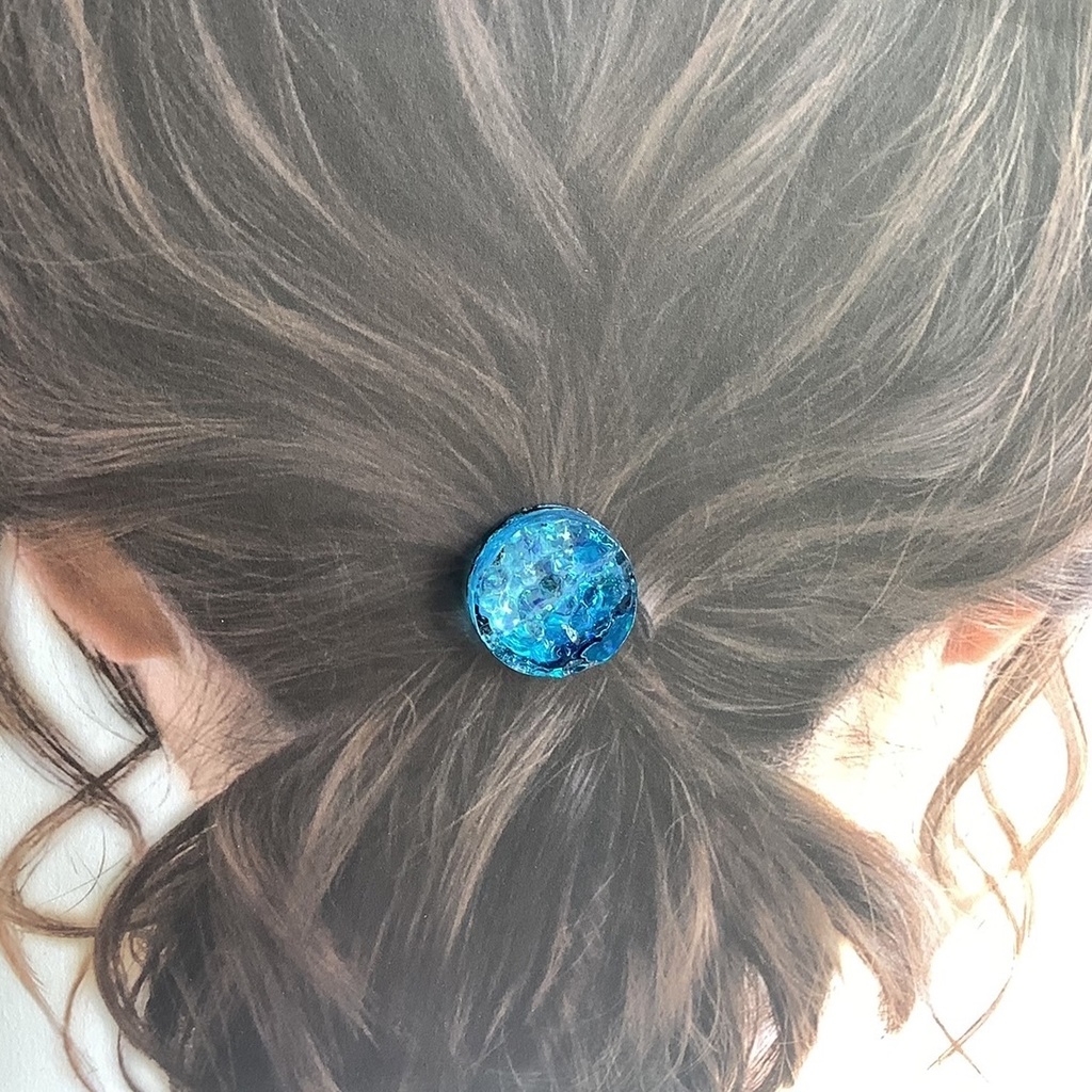 移り変わる海のヘアゴム