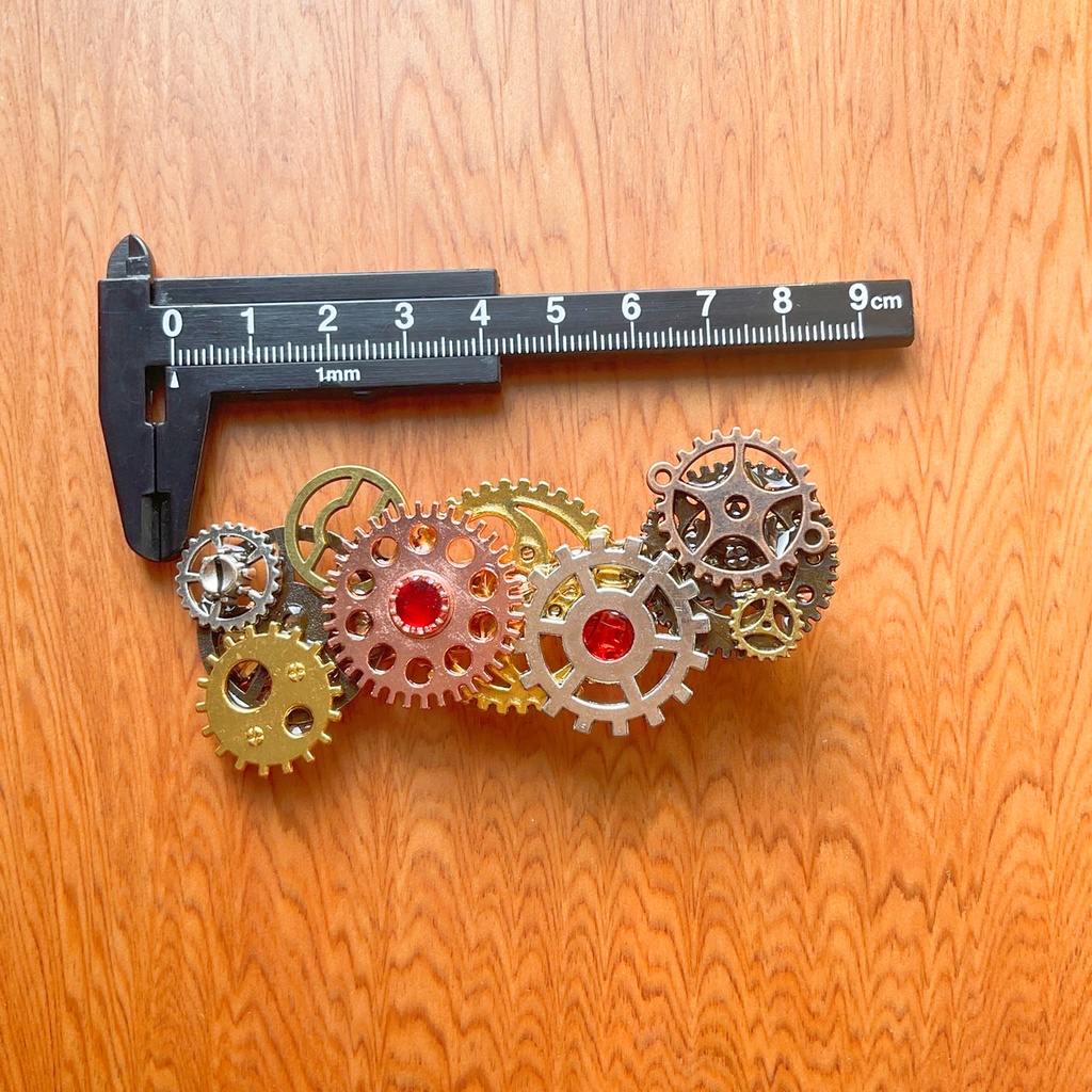 歯車のヘアクリップ