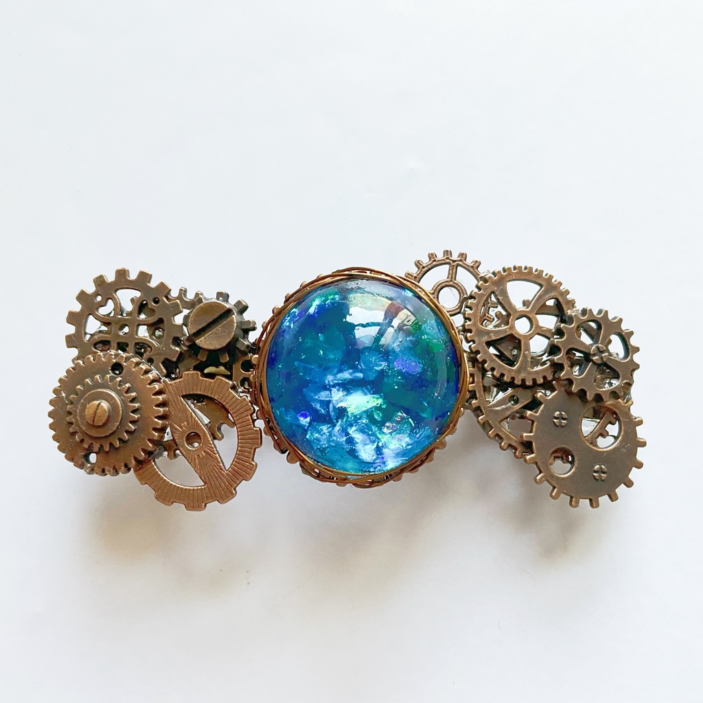 歯車のバレッタ