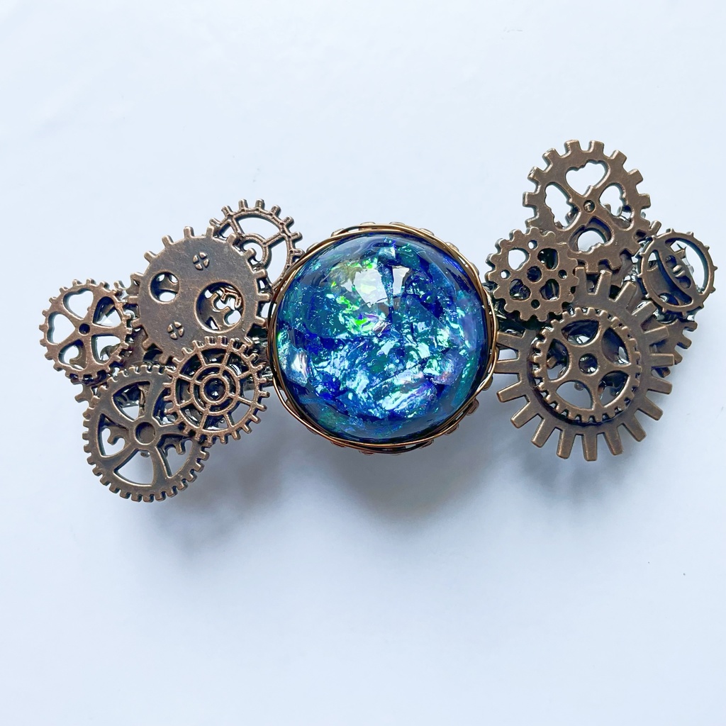 歯車のバレッタ